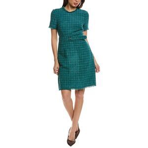 Tahari Asl Womens  Midi Dress, Blue